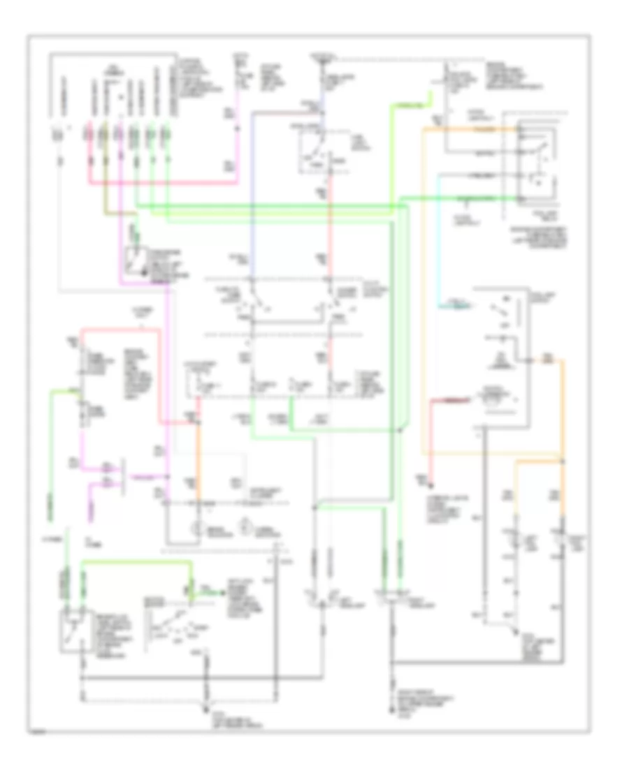 Headlamps Wiring Diagram with DRL for Ford Ranger 1995