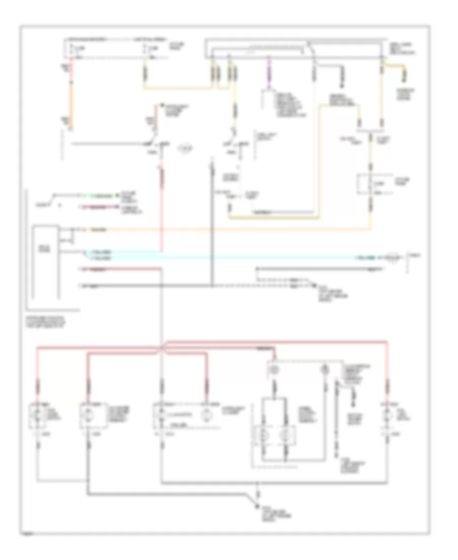 Instrument Illumination Wiring Diagram for Ford Ranger 1995