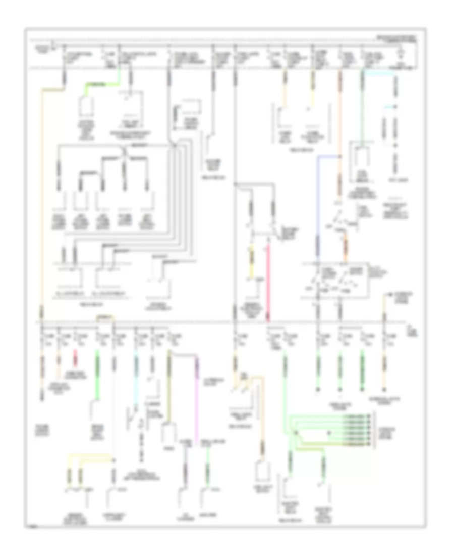 Power Distribution Wiring Diagram (2 of 3) for Ford Ranger 1995