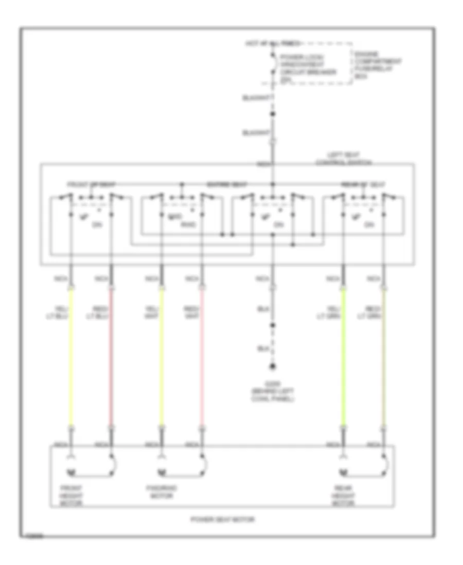 Power Seat Wiring Diagram for Ford Ranger 1995