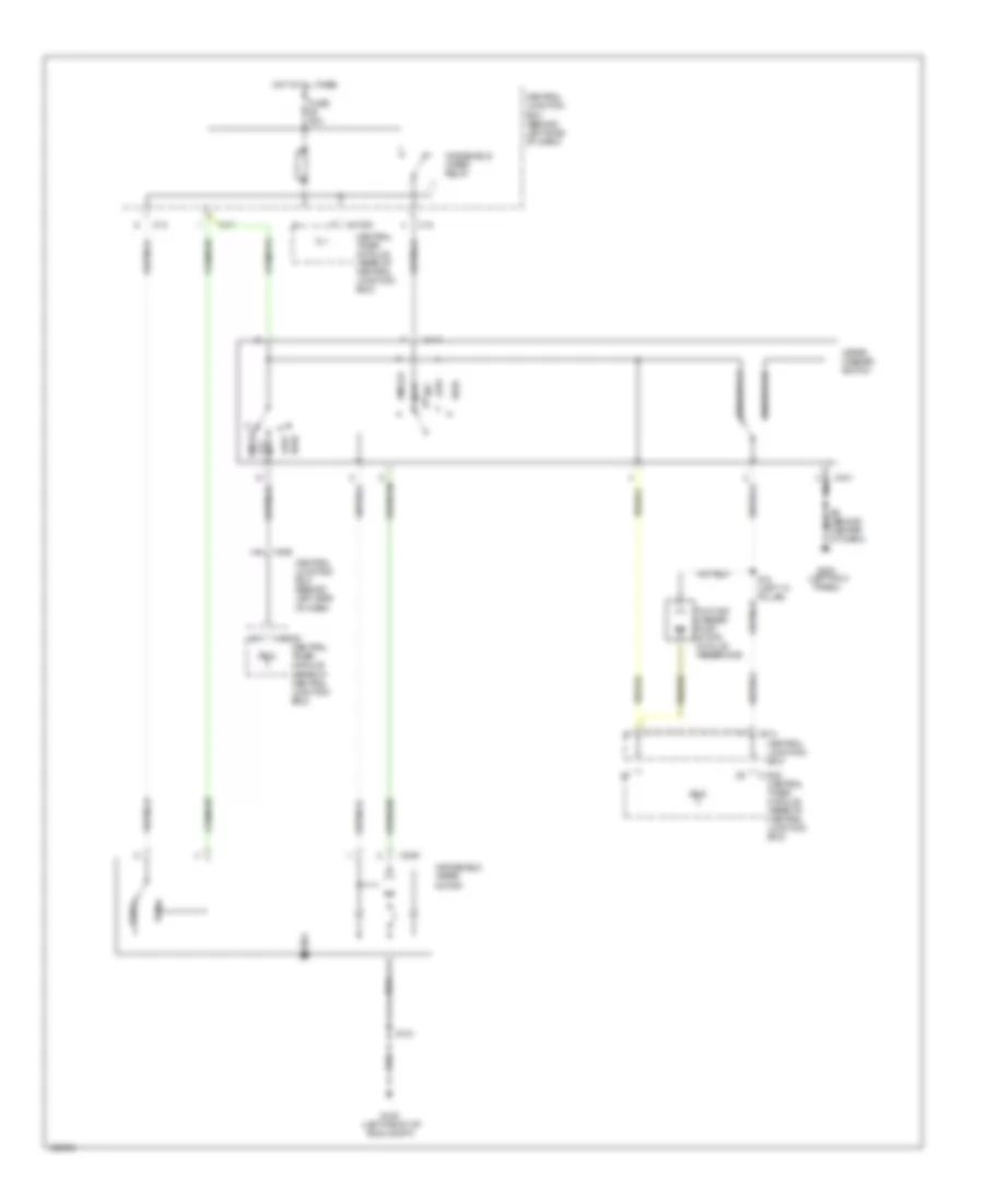 Электросхема стеклоочистителя, дворников и омывателя С 2 скоростями для Ford Focus SE 2001