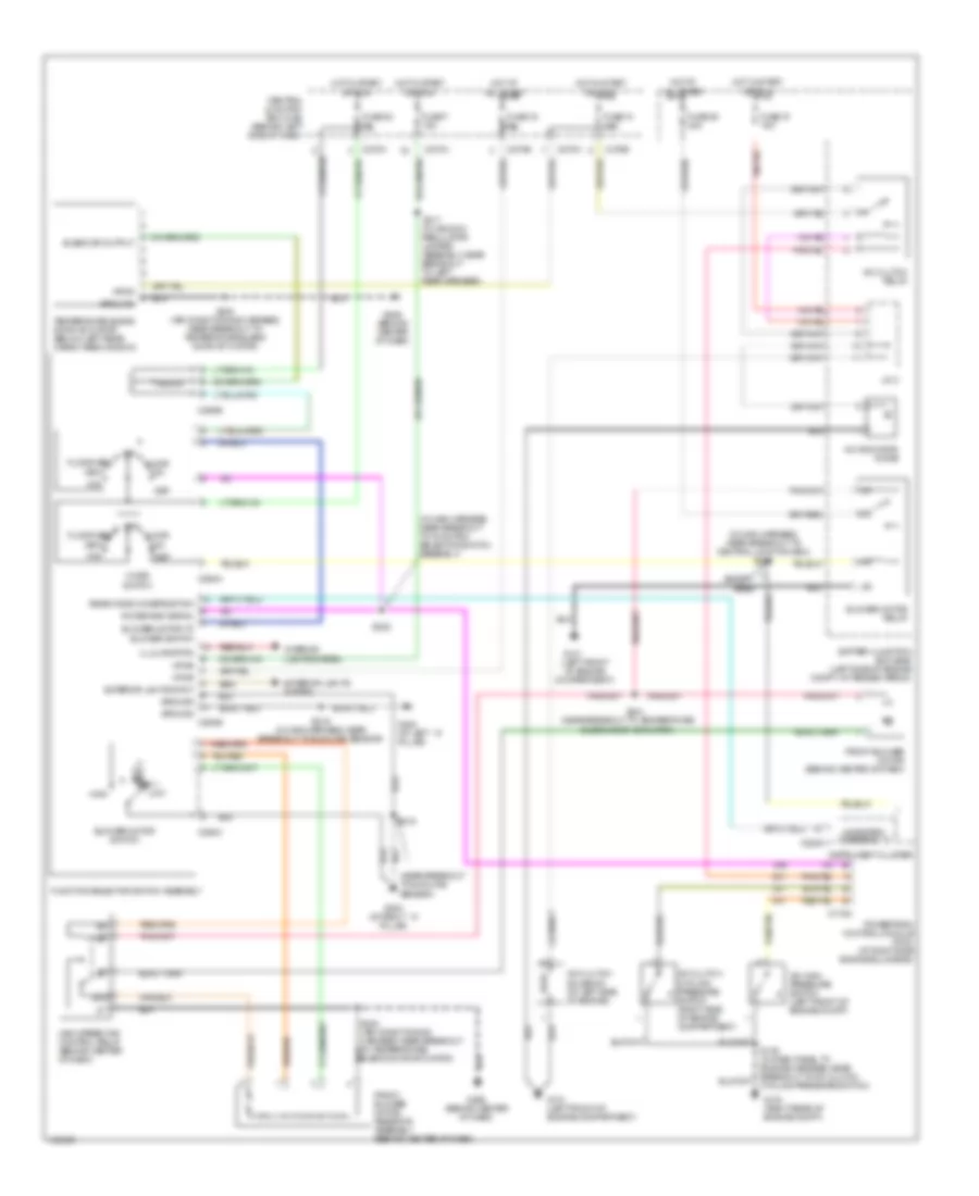 Manual AC Wiring Diagram, with Sliding Roof (1 of 2) for Ford Explorer 2003