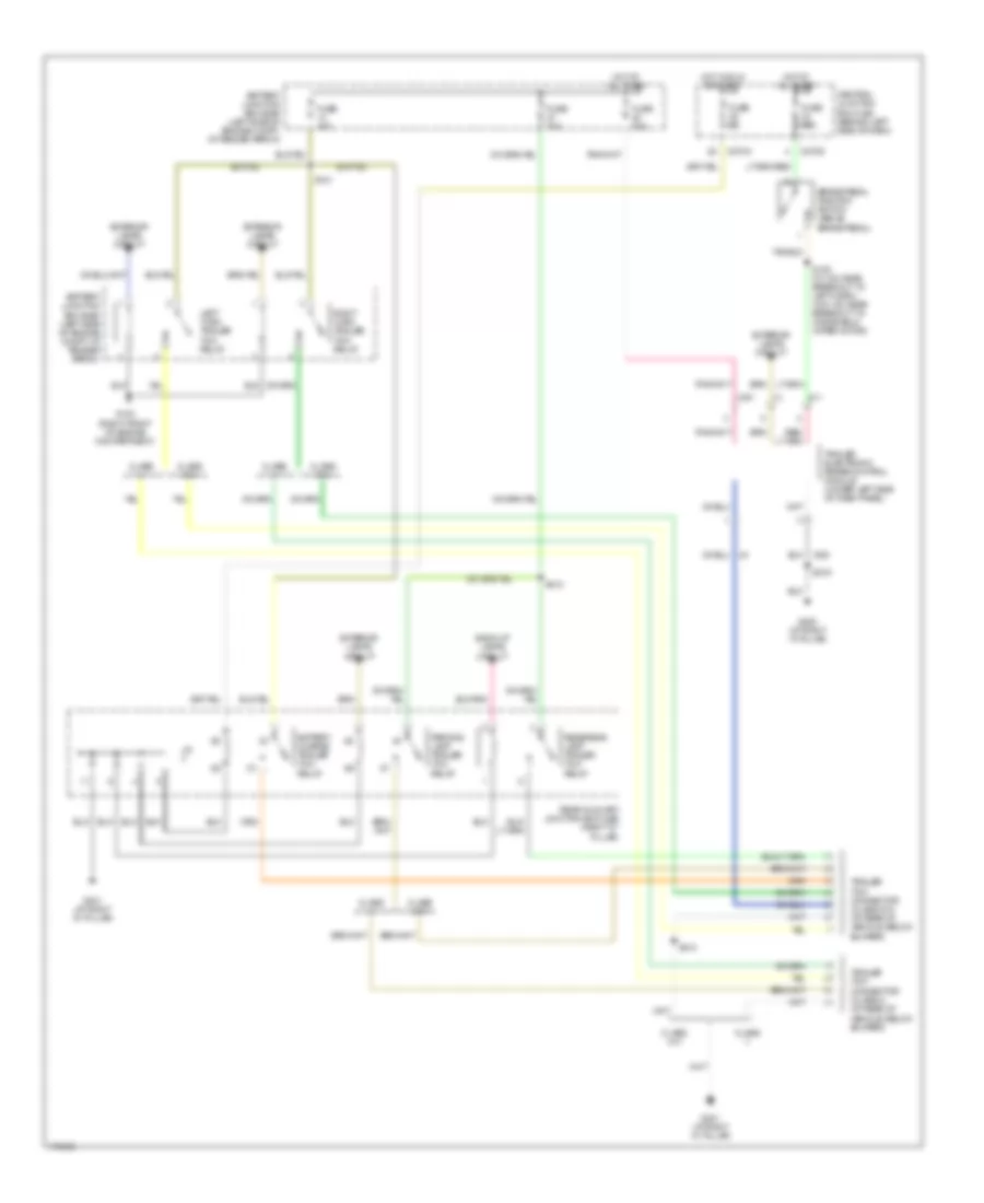Trailer Tow Wiring Diagram, Early Production for Ford Explorer 2003