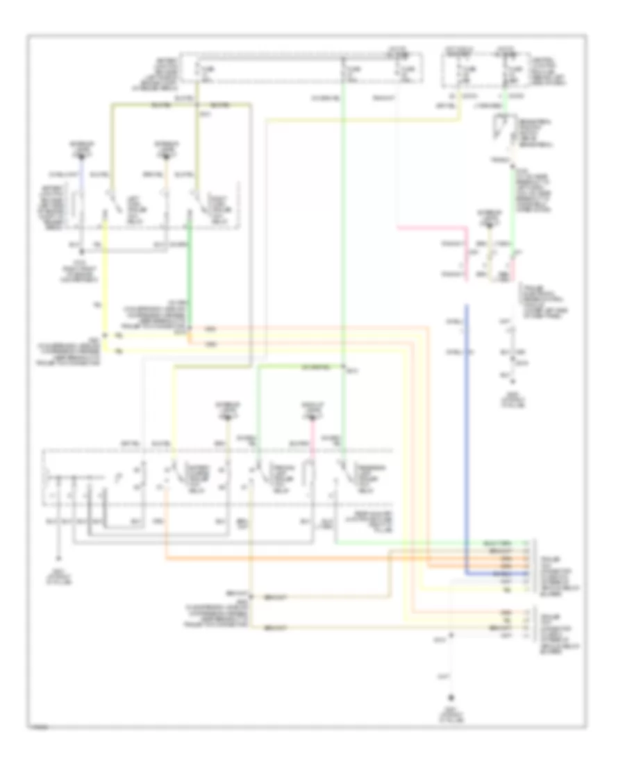 Trailer Tow Wiring Diagram, Late Production for Ford Explorer 2003