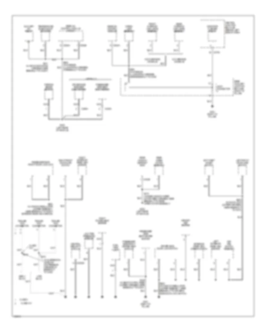 Ground Distribution Wiring Diagram (4 of 4) for Ford Explorer 2003
