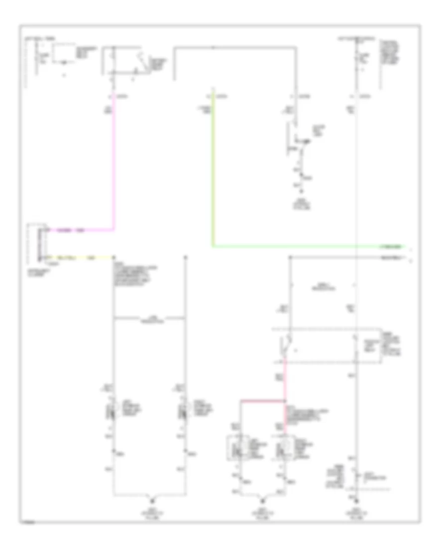 Courtesy Lamps Wiring Diagram, Except Base (1 of 2) for Ford Explorer 2003