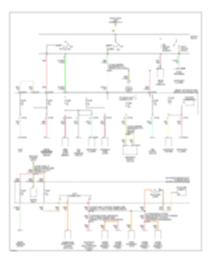 Power Distribution Wiring Diagram (2 of 4) for Ford Explorer 2003