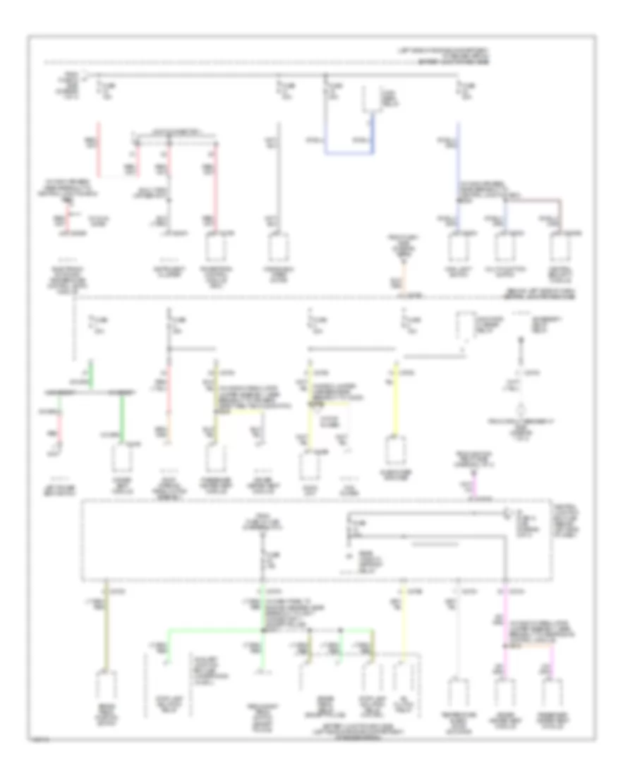 Power Distribution Wiring Diagram 3 of 4 for Ford Explorer 2003