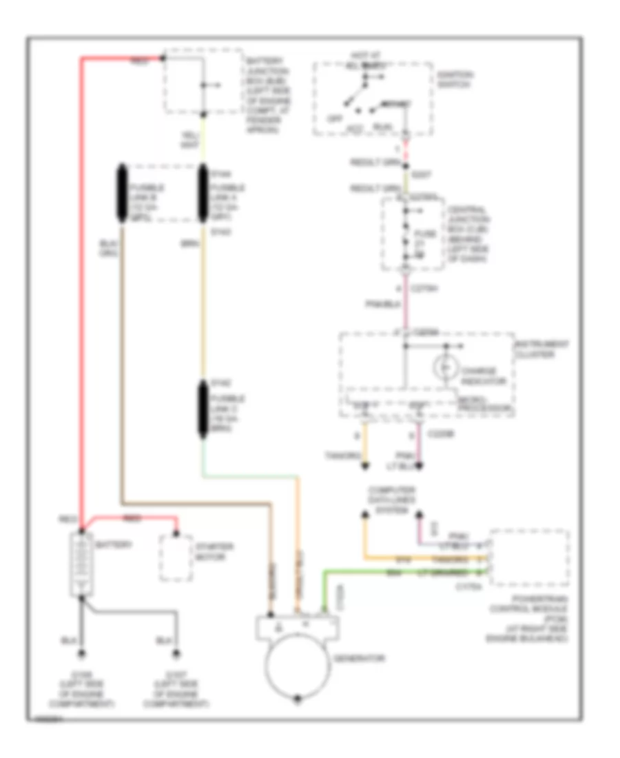 Charging Wiring Diagram for Ford Explorer 2003
