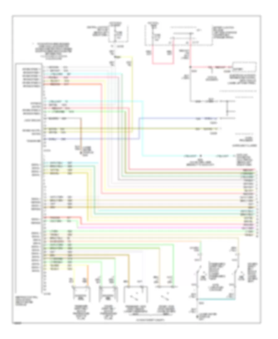 Supplemental Restraints Wiring Diagram 1 of 2 for Ford Explorer 2003