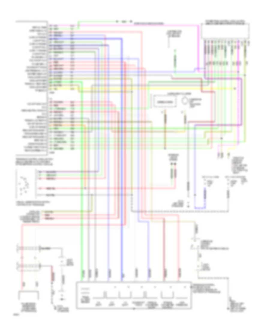 2.5L, Transmission Wiring Diagram for Ford Probe GT 1993