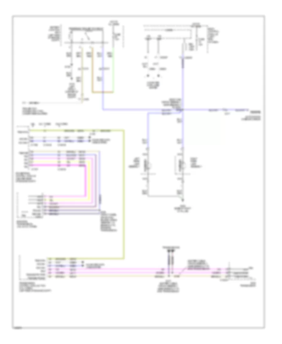 Backup Lamps Wiring Diagram for Ford Explorer XLT 2014