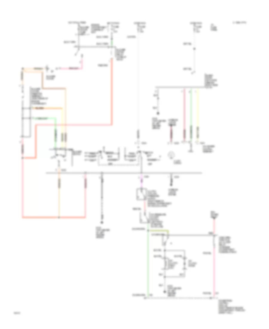 Электросхема кондиционера A/C для Ford Ranger Splash 1995