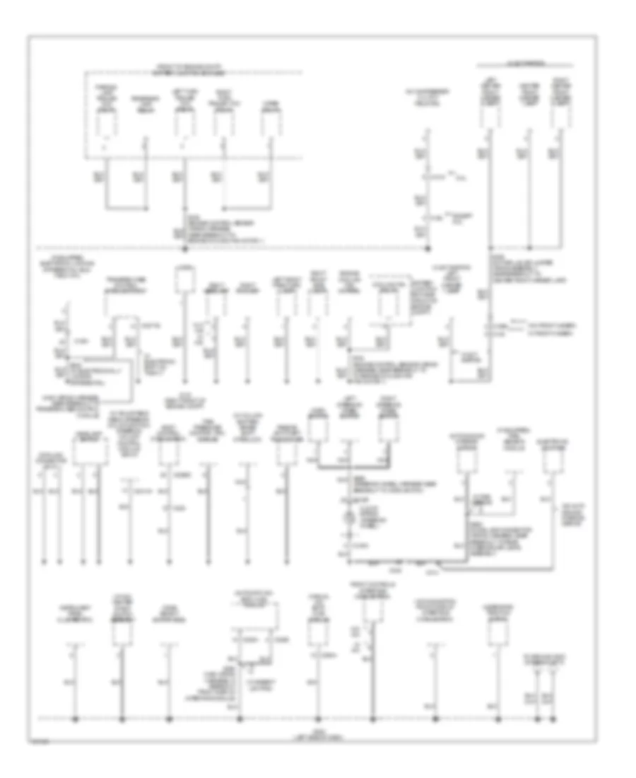 Ground Distribution Wiring Diagram 2 of 5 for Ford F 150 SVT Raptor 2013