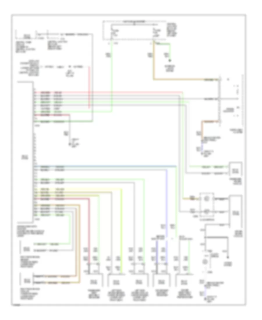 Supplemental Restraint Wiring Diagram for Ford Focus ZTS 2001
