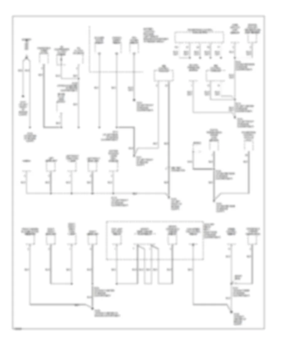 Ground Distribution Wiring Diagram 1 of 4 for Ford Explorer Sport 2003