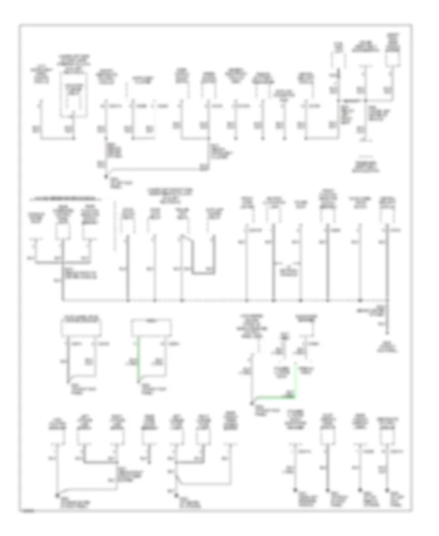 Ground Distribution Wiring Diagram (4 of 4) for Ford Explorer Sport 2003