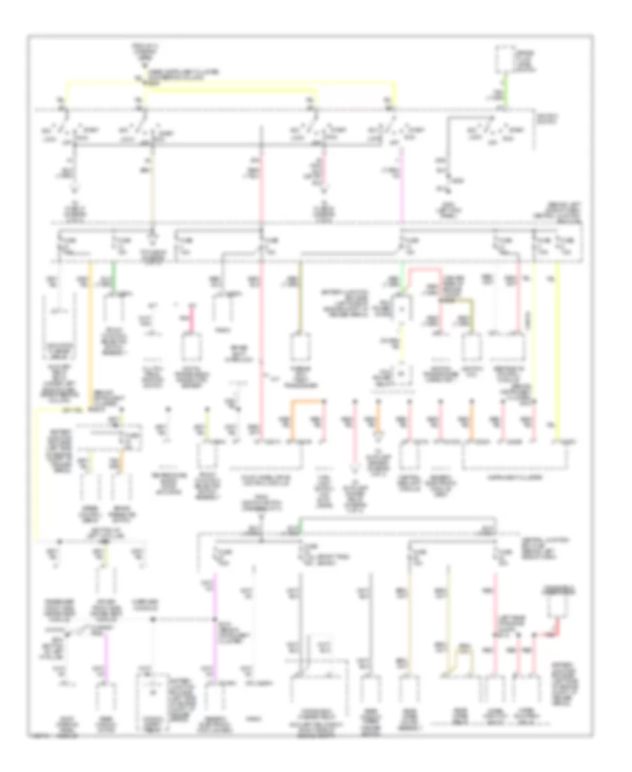 Power Distribution Wiring Diagram 2 of 3 for Ford Explorer Sport 2003