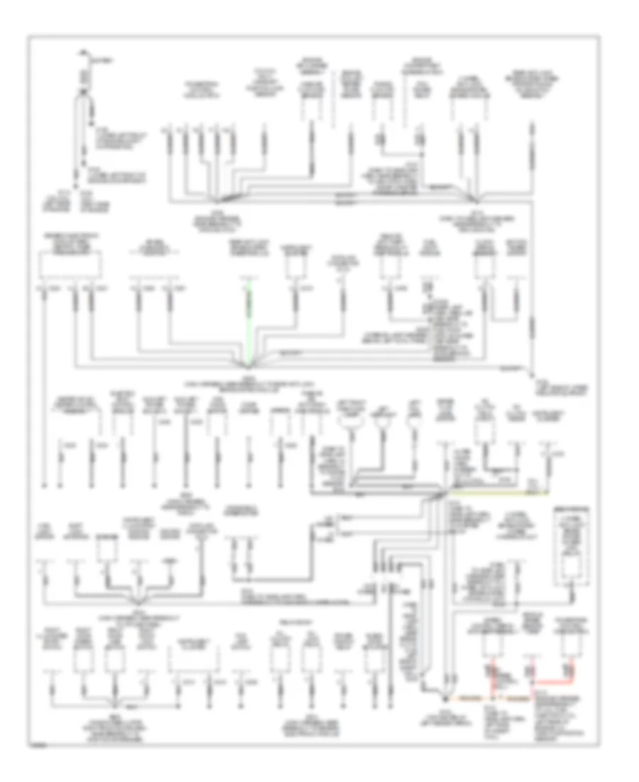 Ground Distribution Wiring Diagram 1 of 2 for Ford Ranger 1997