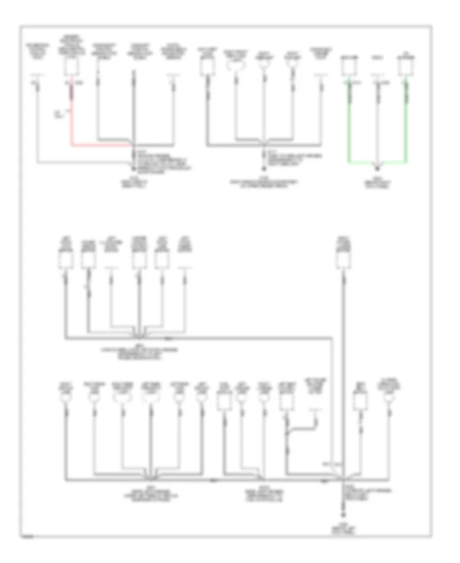 Ground Distribution Wiring Diagram (2 of 2) for Ford Ranger 1997