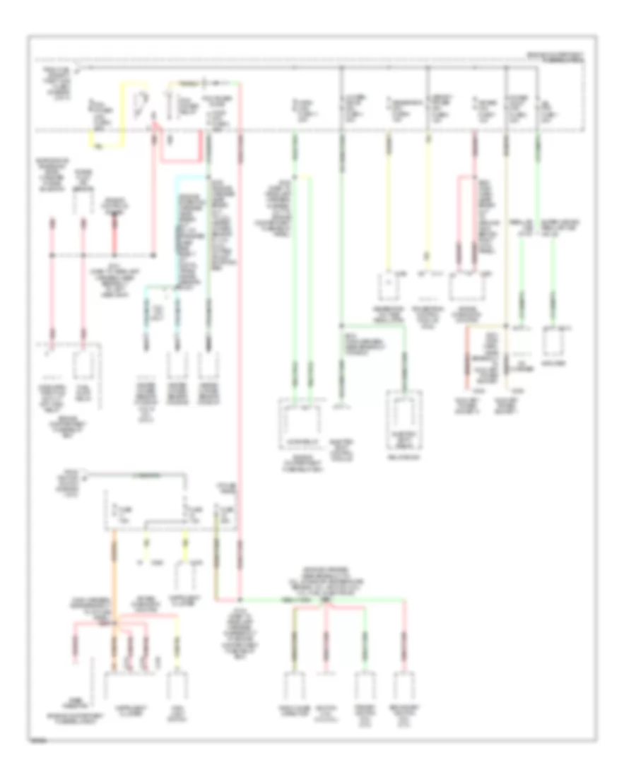Power Distribution Wiring Diagram 3 of 3 for Ford Ranger 1997