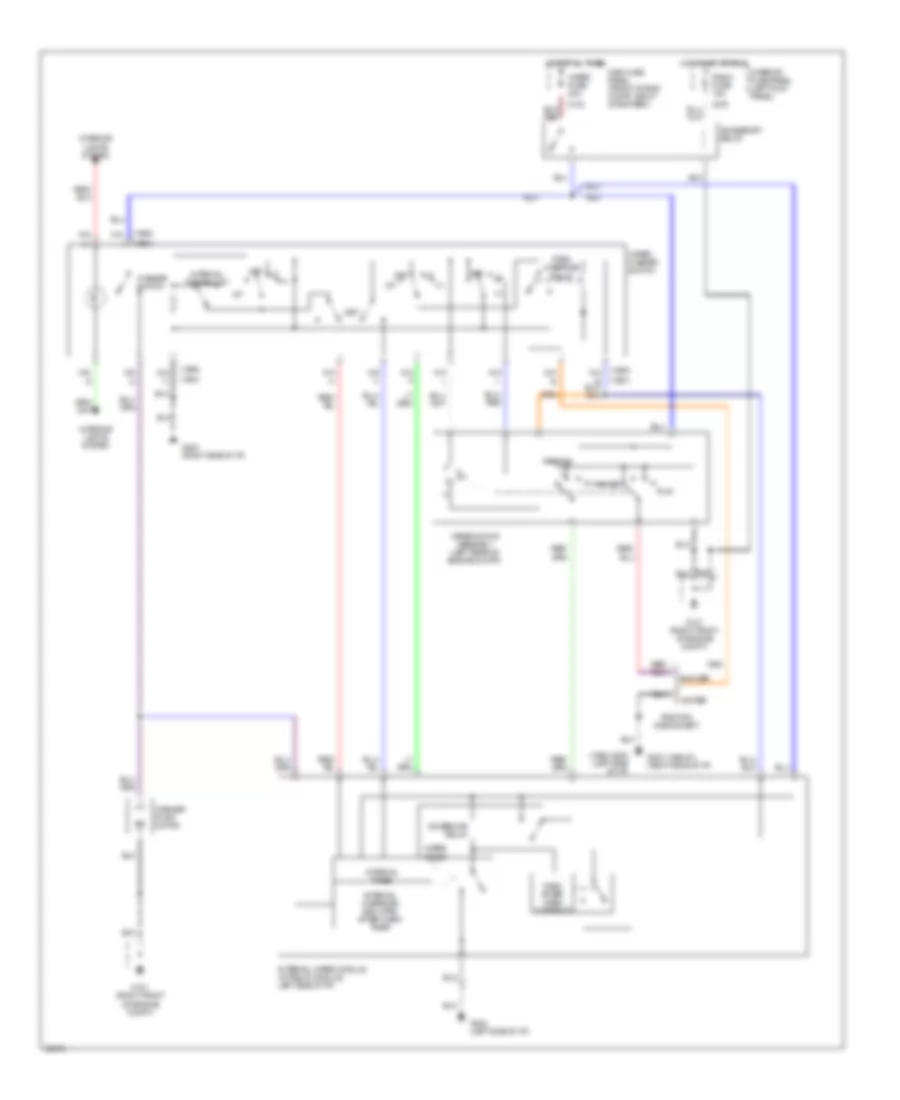 Interval WiperWasher Wiring Diagram for Ford Probe GL 1991