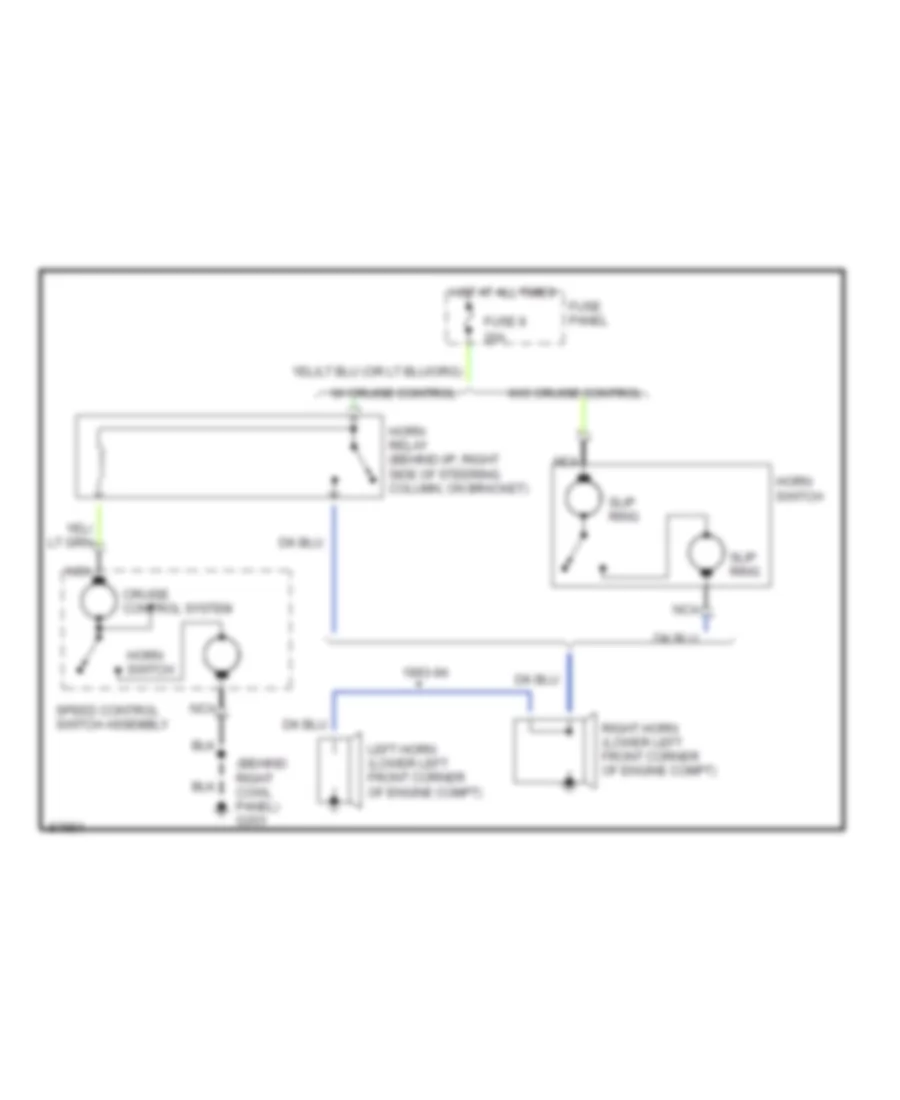 Horn Wiring Diagram for Ford Ranger 1993