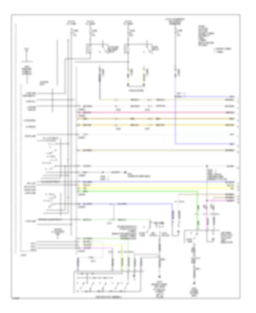 Forced Entry Wiring Diagram 1 of 2 for Ford Escape Hybrid 2012