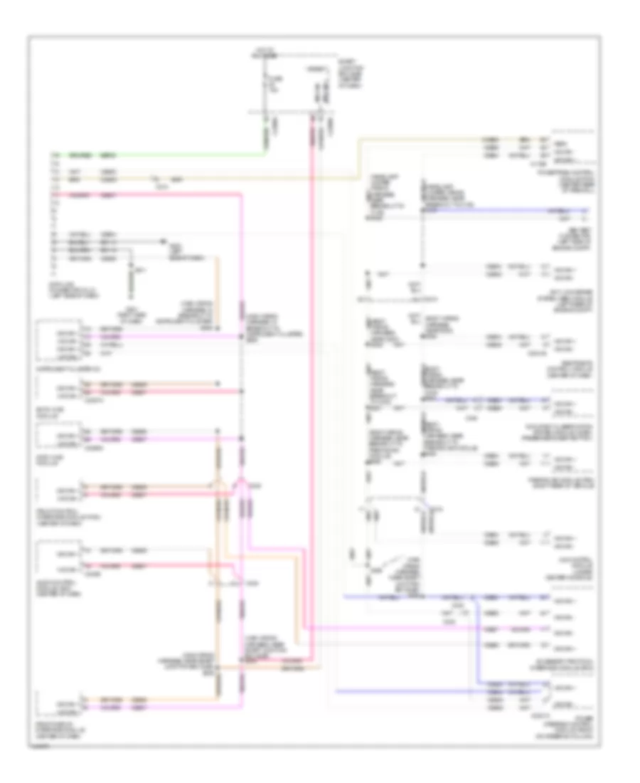 Computer Data Lines Wiring Diagram, Except Hybrid without GPS for Ford Escape Hybrid 2012