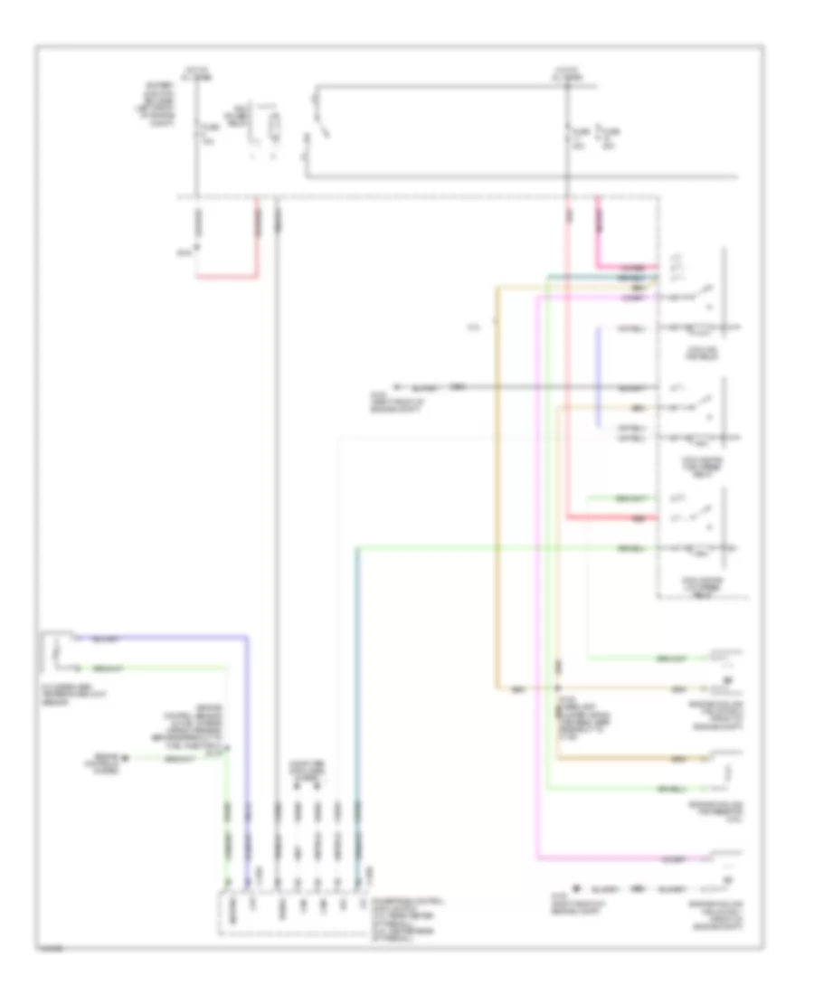 Cooling Fan Wiring Diagram Except Hybrid for Ford Escape Hybrid 2012