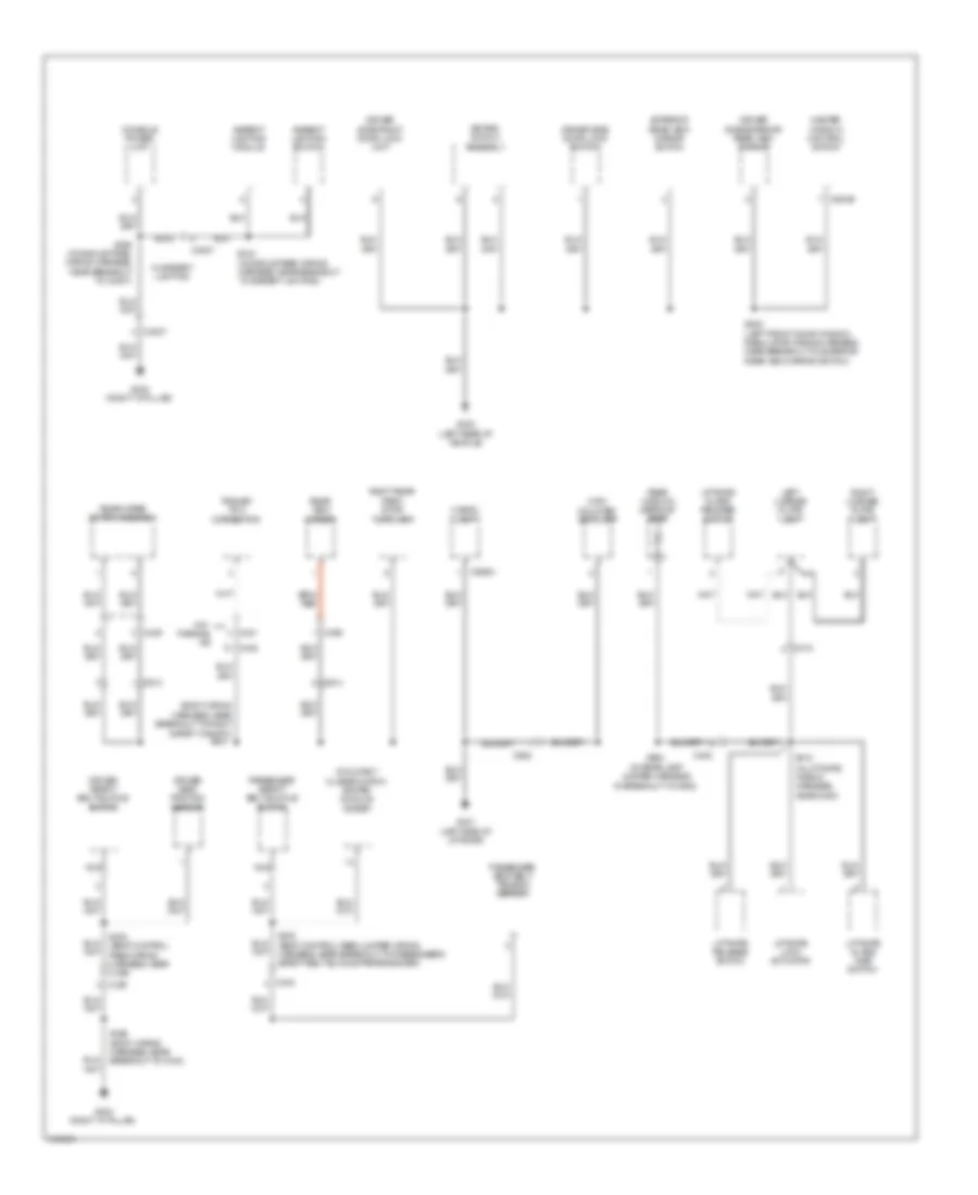 Ground Distribution Wiring Diagram Except Hybrid 3 of 3 for Ford Escape Hybrid 2012