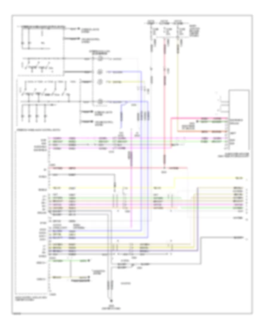 Navigation Wiring Diagram 1 of 2 for Ford Escape Hybrid 2012