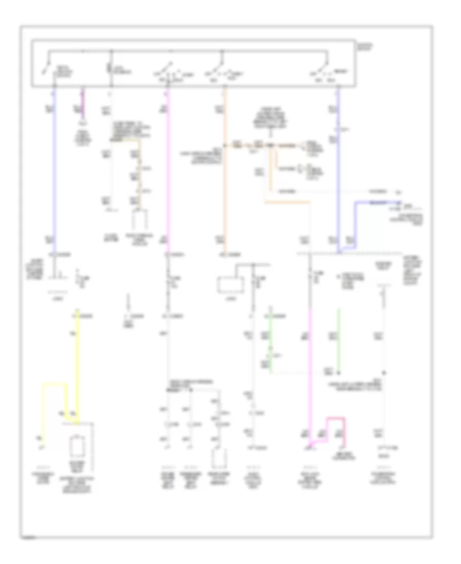 Power Distribution Wiring Diagram, Except Hybrid (3 of 4) for Ford Escape Hybrid 2012