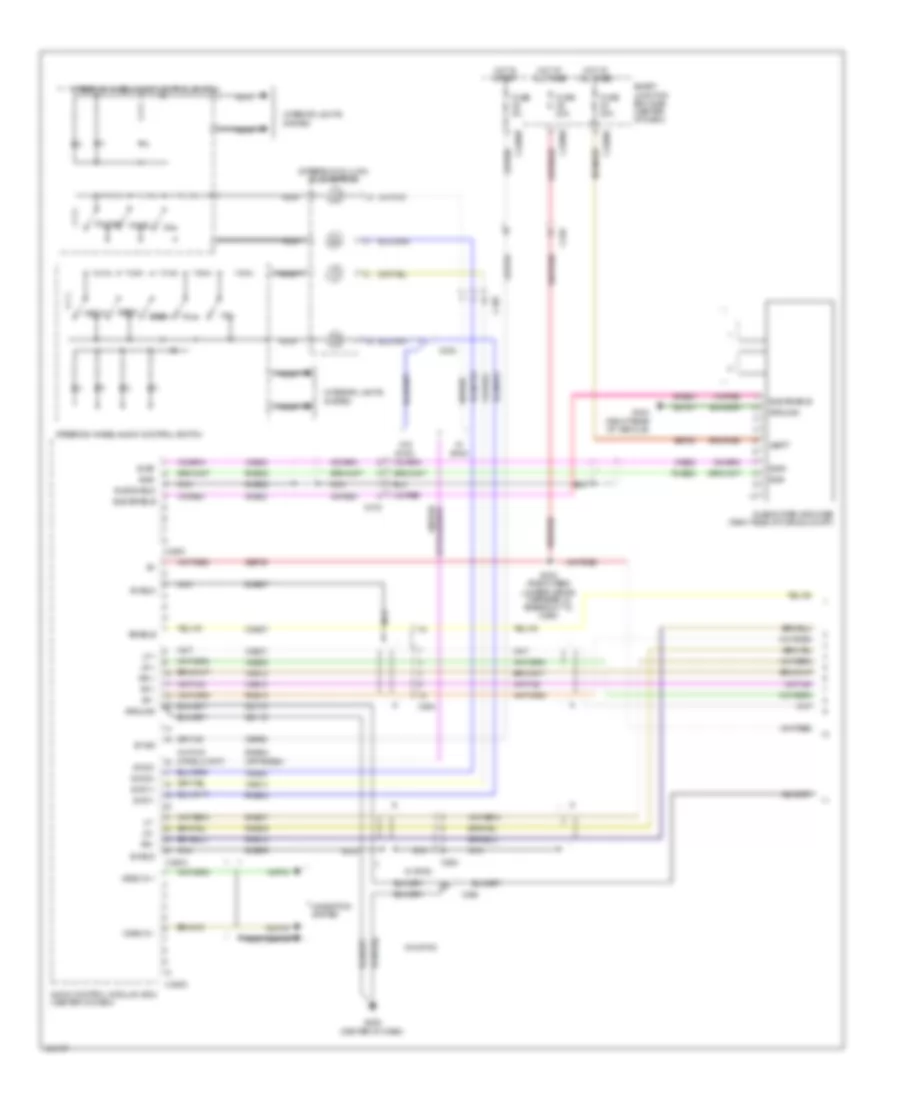 Premium Radio Wiring Diagram Except Hybrid with Navigation 1 of 2 for Ford Escape Hybrid 2012