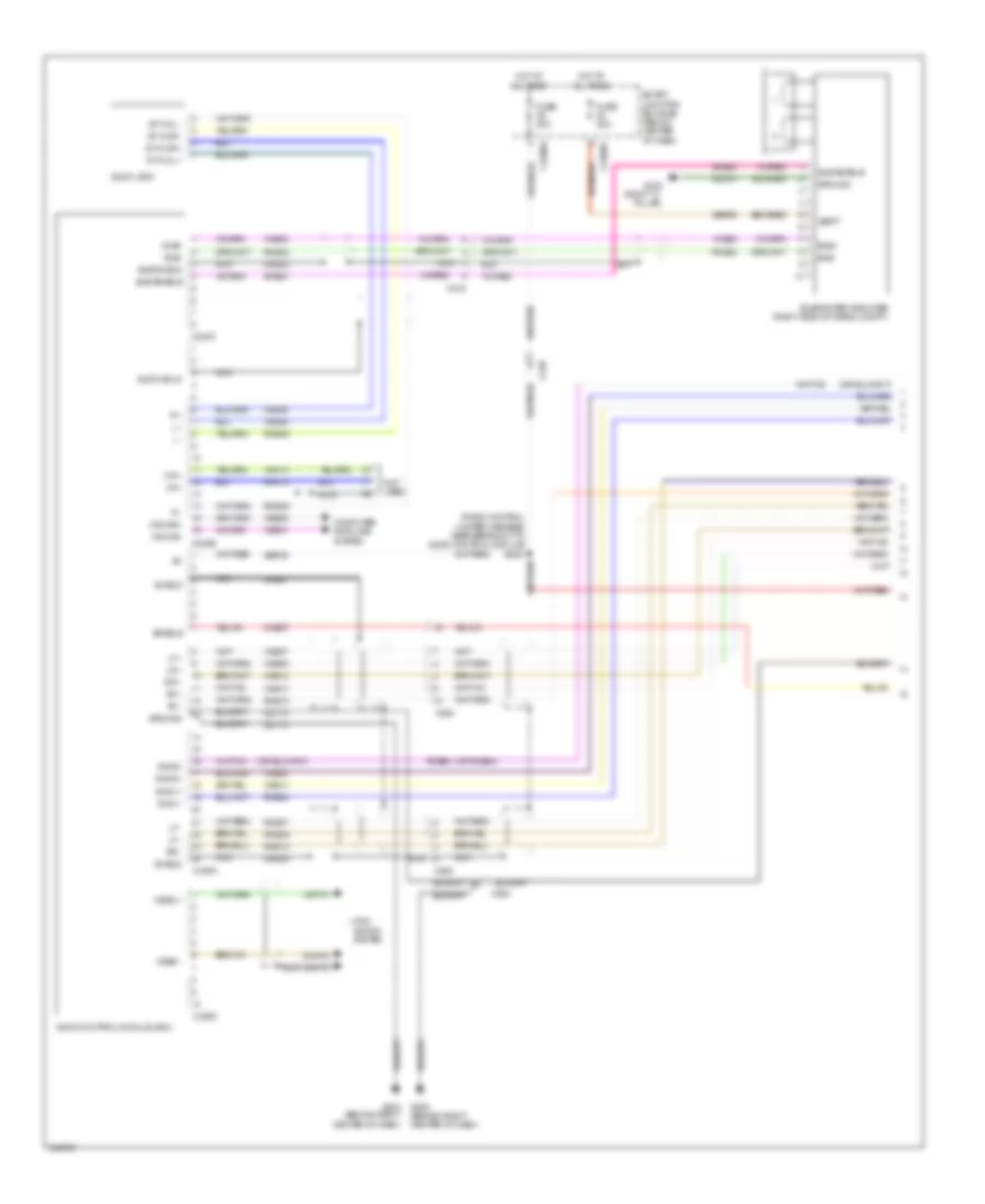 Premium Radio Wiring Diagram, Hybrid with Audio Amplifier (1 of 3) for Ford Escape Hybrid 2012