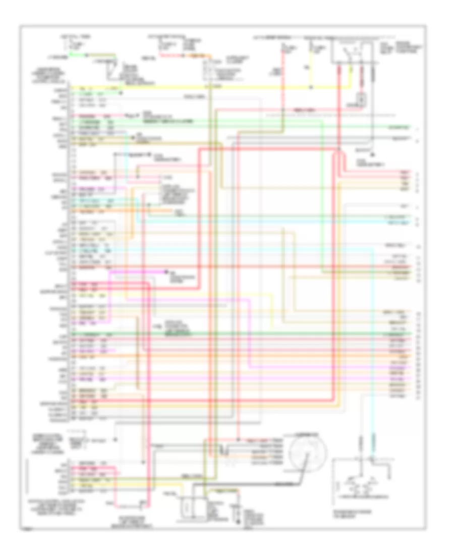 5 8L Engine Performance Wiring Diagrams Except California 1 of 2 for Ford RV Cutaway E350 1995