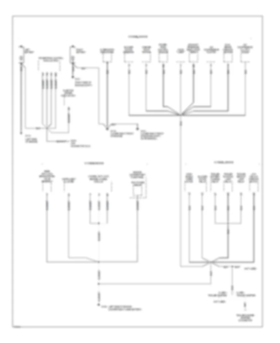 Ground Distribution Wiring Diagram (2 of 4) for Ford RV Cutaway E350 1995