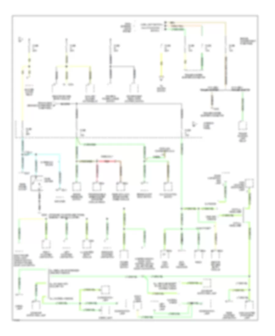Power Distribution Wiring Diagram (2 of 4) for Ford RV Cutaway E350 1995