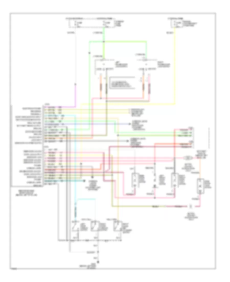 Keyless Entry Wiring Diagram for Ford RV Cutaway E350 1995