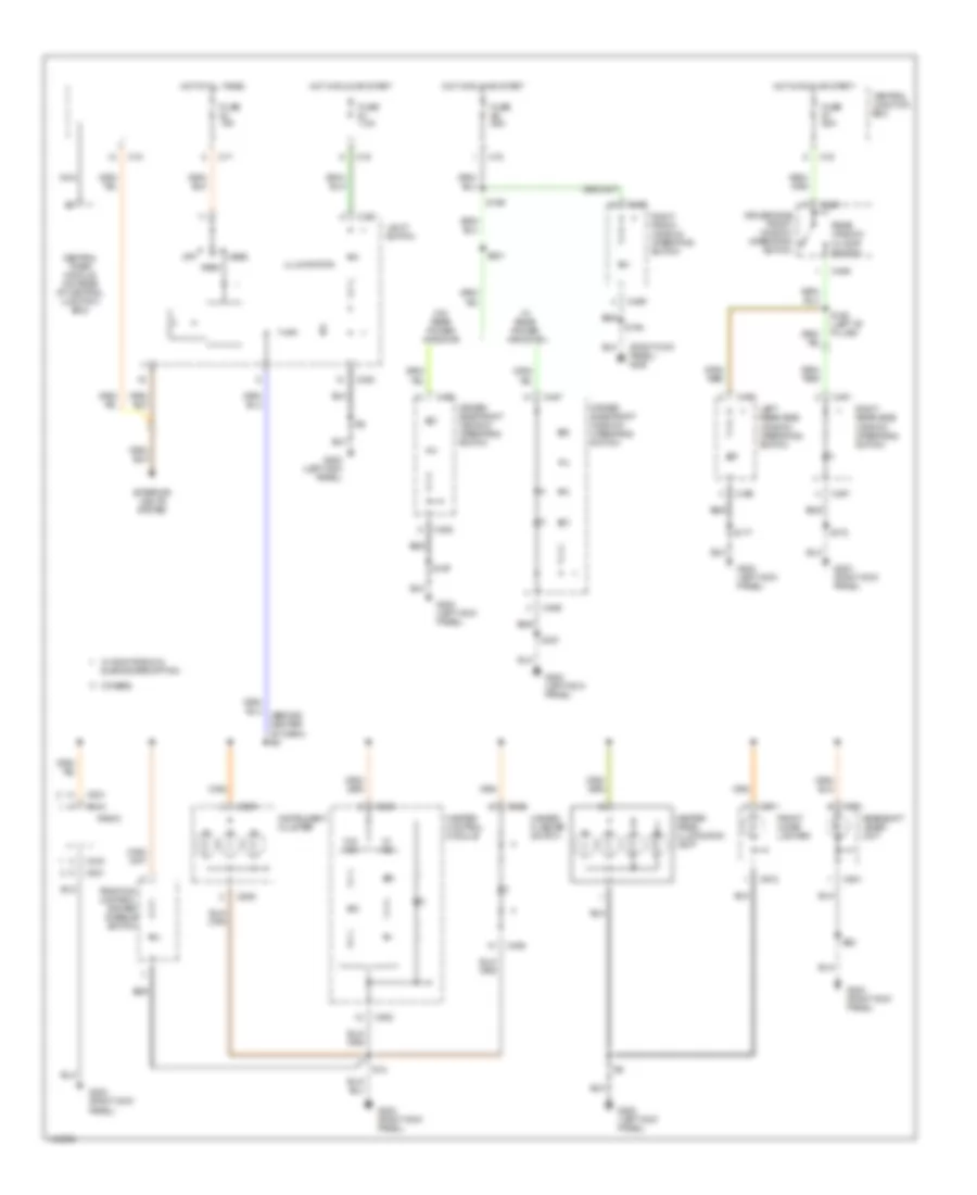 Instrument Illumination Wiring Diagram for Ford Focus ZX3 2001