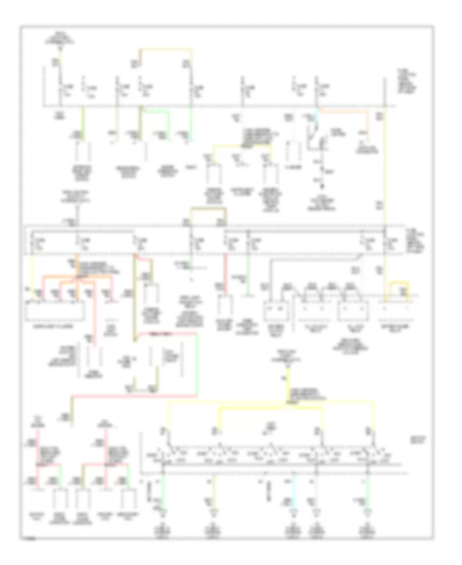 Power Distribution Wiring Diagram 2 of 3 for Ford Ranger 1999