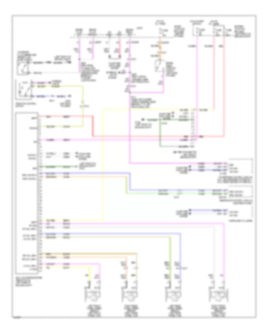 Anti lock Brakes Wiring Diagram Except Hybrid for Ford Escape Hybrid Limited 2012