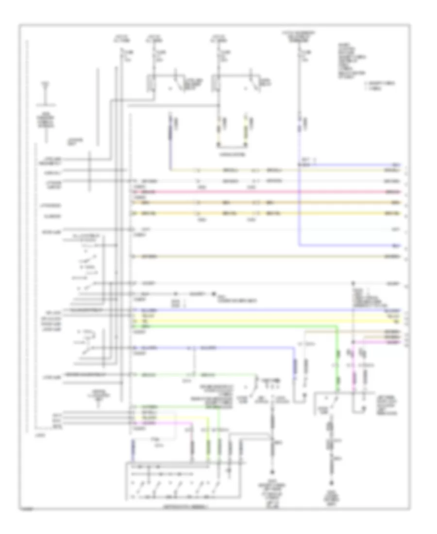 Forced Entry Wiring Diagram 1 of 2 for Ford Escape Hybrid Limited 2012