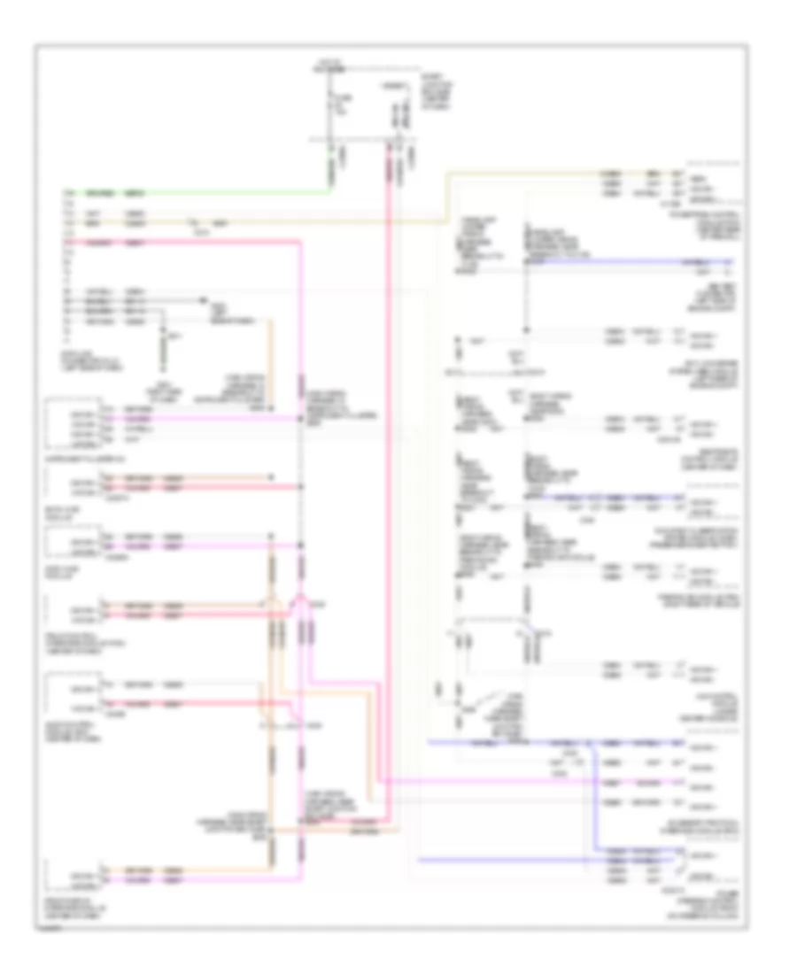 Computer Data Lines Wiring Diagram, Except Hybrid without GPS for Ford Escape Hybrid Limited 2012