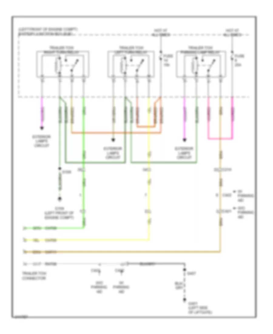 TrailerCamper Adapter Wiring Diagram for Ford Escape Hybrid Limited 2012