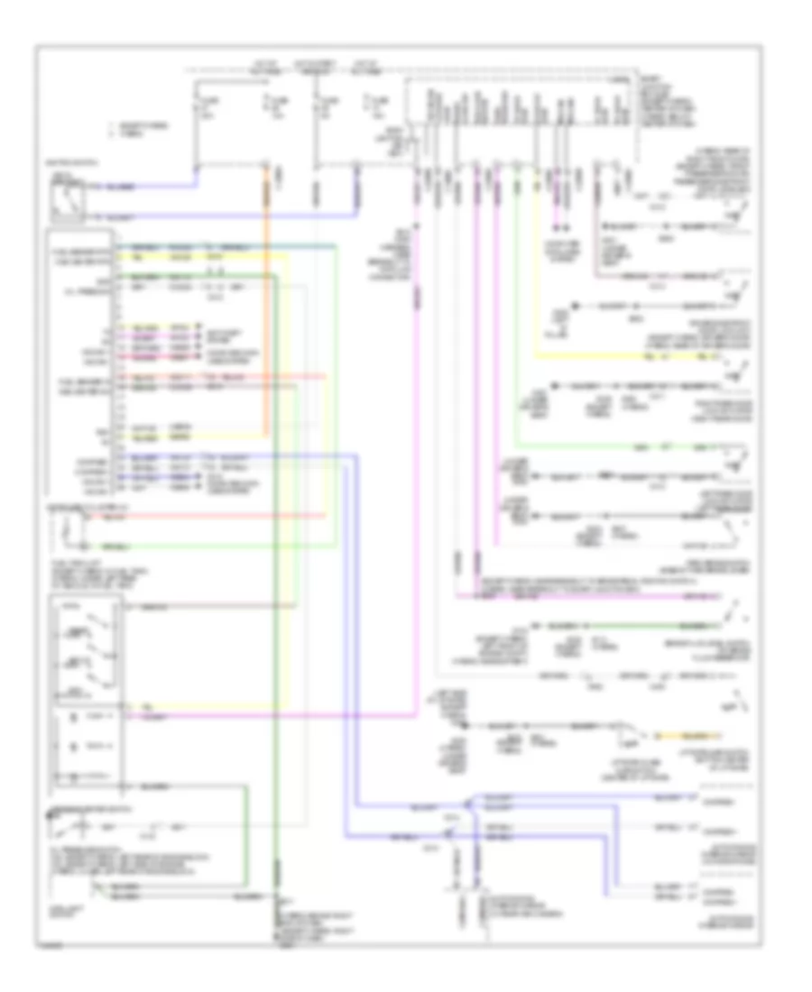 Instrument Cluster Wiring Diagram for Ford Escape Hybrid Limited 2012