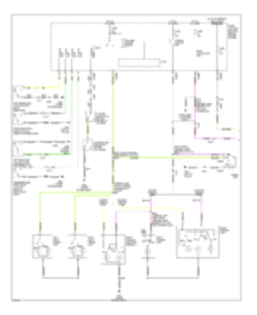Courtesy Lamps Wiring Diagram Hybrid 1 of 2 for Ford Escape Hybrid Limited 2012