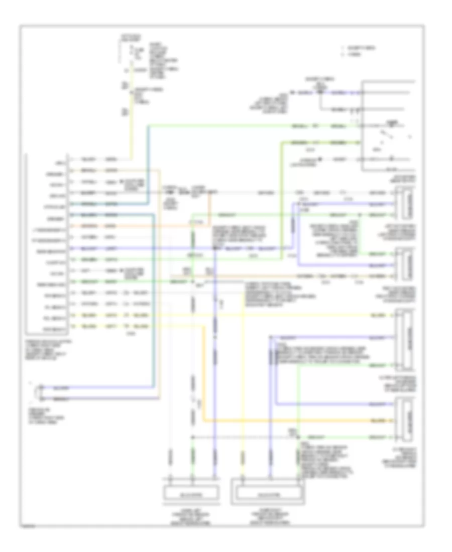 Parking Assistant Wiring Diagram for Ford Escape Hybrid Limited 2012