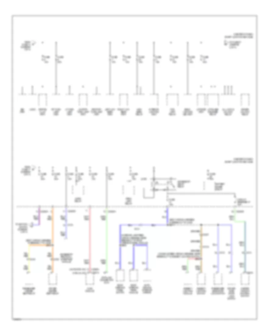 Power Distribution Wiring Diagram Except Hybrid 2 of 4 for Ford Escape Hybrid Limited 2012