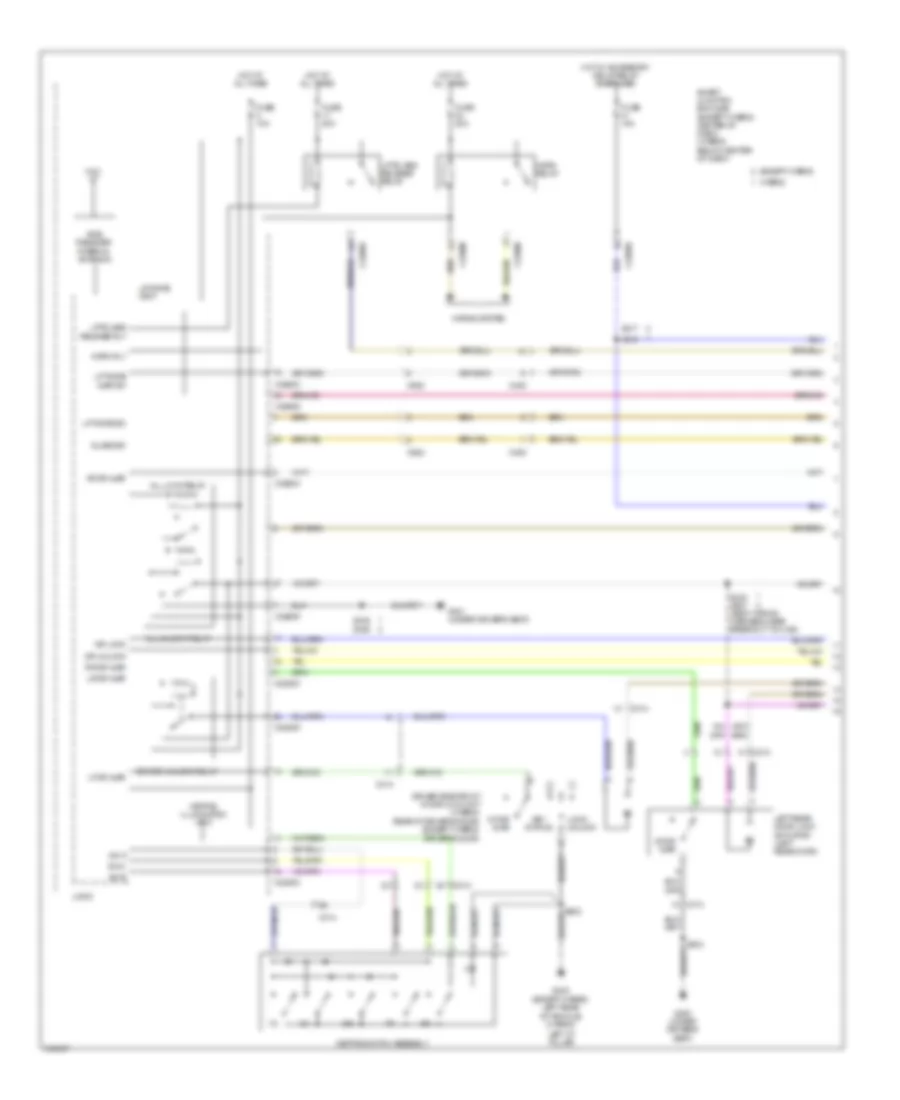 Power Door Locks Wiring Diagram 1 of 2 for Ford Escape Hybrid Limited 2012